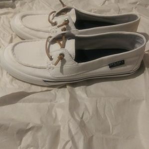 Sperry White Slip-on Shoes
